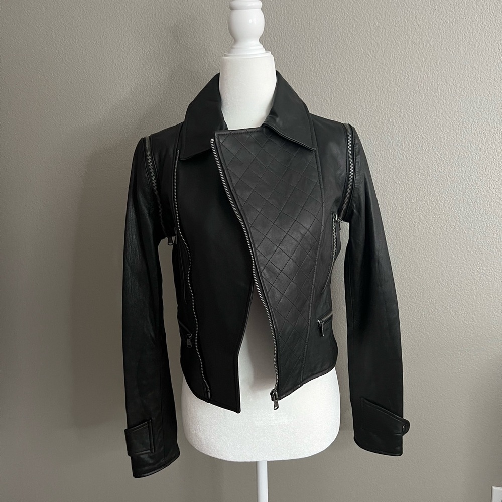 NWT Cusp genuine leather jacket in size XS - Picture 1 of 8